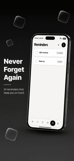 KAI AI — never forget with AI reminders