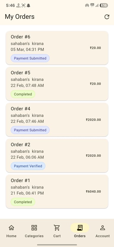DashPick Orders