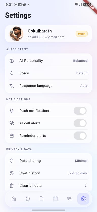 KAI Settings