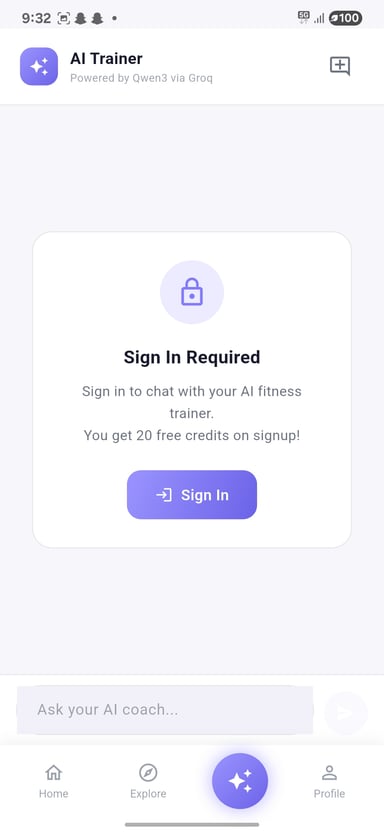 WorkoutGenie AI Trainer